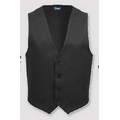 V41 Signature Black Male Fitted Twill Vest (Large)